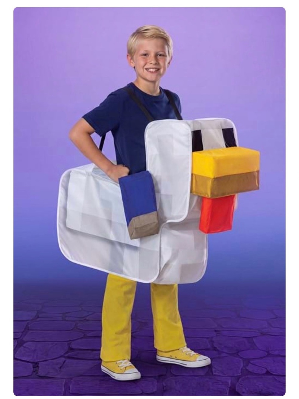 Minecraft Chicken Jockey Pop Out Ride Costume